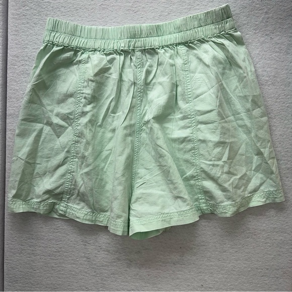 Free People Women's Get Free Pull On Poplin Shorts Size Small Mineral Sea Green - Picture 7 of 8
